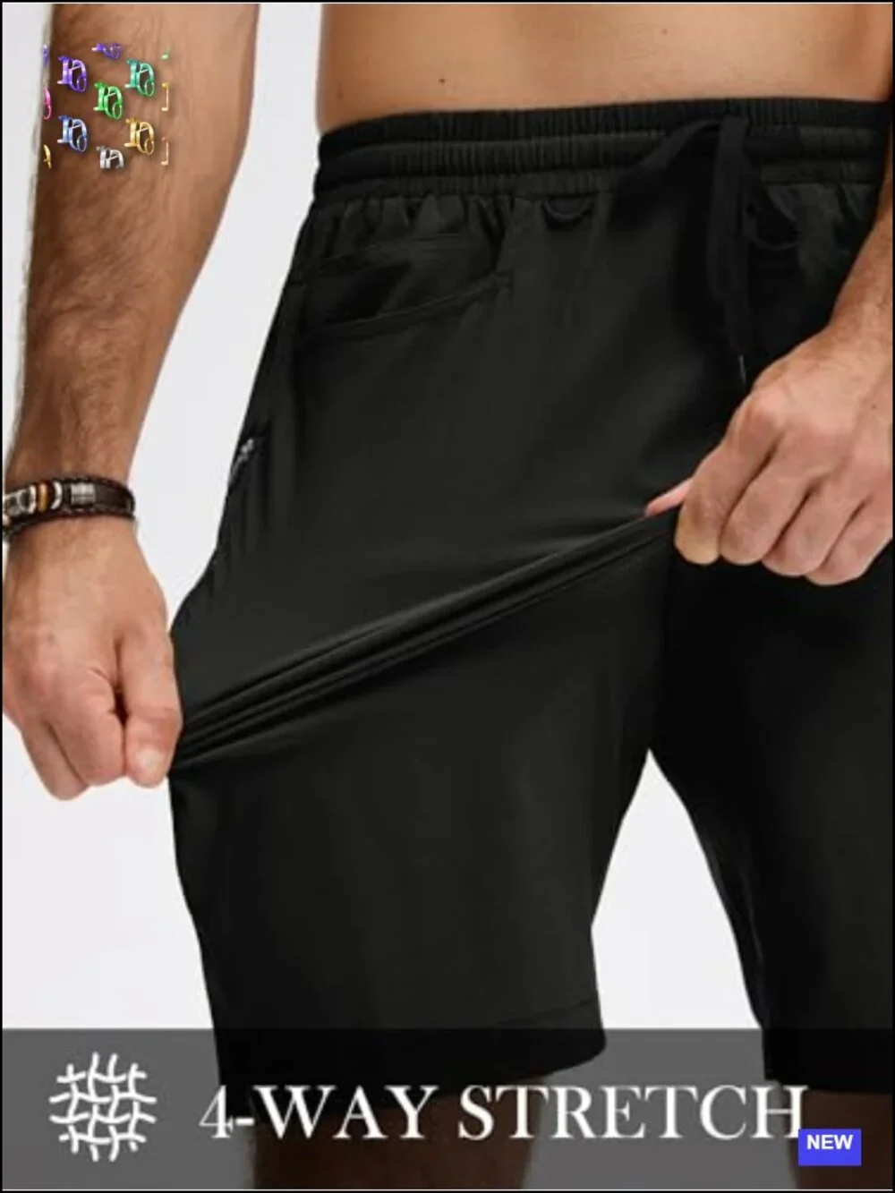 Men's Athletic Running Shorts 9 Inch Quick Dry Mesh Workout Gym Shorts with